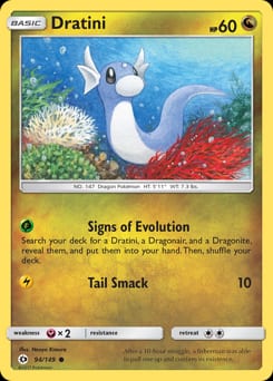 Sun & Moon Dratini #94 card