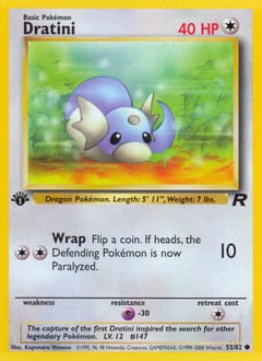 Team Rocket Dratini #53 card