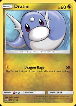 Team Up Dratini #116 card