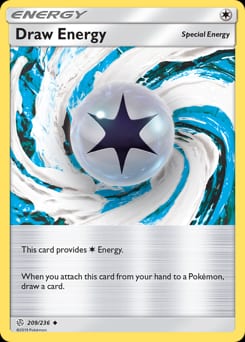2019 Cosmic Eclipse Draw Energy #209 card