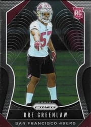 2019 Panini Prizm Base Set Dre Greenlaw #384 card