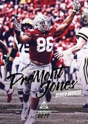 2019 Panini Luminance Base Set Dre'Mont Jones #121 card