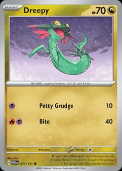 Prismatic Evolutions Dreepy #71 card
