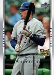 2007 Upper Deck Base Set Drew Anderson #24 card