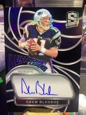 2024 Panini Spectra Illustrious Legends Autographs Drew Bledsoe #IL-DBE card