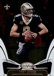 2018 Panini Certified Base Set Drew Brees #80 card