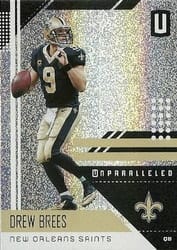 2018 Panini Unparalleled Base Set Drew Brees #133 card