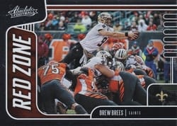 2019 Panini Absolute Red Zone Drew Brees #20 card