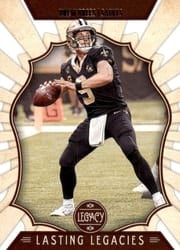 2019 Panini Legacy Lasting Legacies Drew Brees #LL-DB card