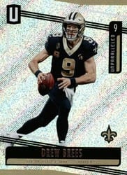 2019 Panini Unparalleled Base Set Drew Brees #126 card