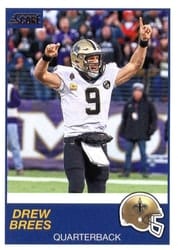 2019 Score Base Set Drew Brees #263 card