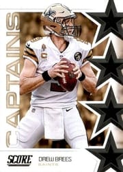 2019 Score Captains Drew Brees #C-2 card