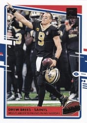2020 Donruss Highlights Drew Brees #H-DB card
