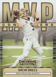 2020 Panini Contenders MVP Contenders Drew Brees #MC-DBR card