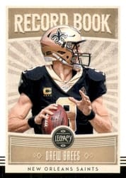 2020 Panini Legacy Record Book Drew Brees #RB-DB1 card