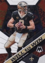 2020 Panini Mosaic Will to Win Drew Brees #WW15 card