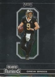 2020 Panini Playoff Behind the Numbers Drew Brees #BTN-15 card
