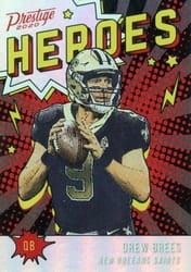 2020 Panini Prestige Heroes Drew Brees #HE-DB card