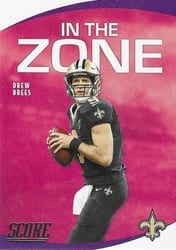 2020 Score In the Zone Drew Brees #IZ-DB card