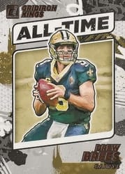 2021 Donruss All-Time Gridiron Kings Drew Brees #AT-10 card