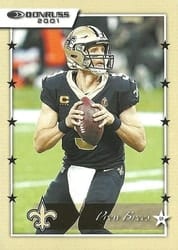 2021 Donruss Retro 2001 Drew Brees #01-11 card