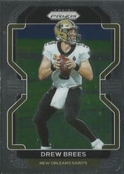 2021 Panini Prizm Base Set Drew Brees #309 card