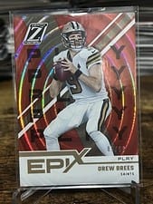 Drew Brees 2022 Zenith Epix Orange card