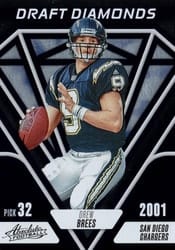 2023 Panini Absolute Draft Diamonds Drew Brees #DD-1 card