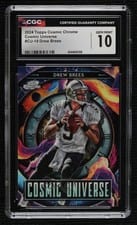 2024 Topps Chrome Cosmic Cosmic Universe Drew Brees #CU-19 card