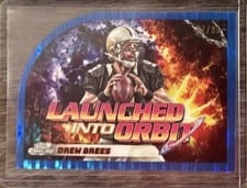 2024 Topps Chrome Cosmic Launched Into Orbit Drew Brees #LIO-17 card