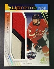 2025-26 SP Game Used 2025 4 Nations Face-Off Supreme Patches Drew Doughty #SP4N-DD card