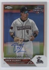 2023 Topps Pro Debut Chrome Autographs Refractor Drew Gilbert #PDC-136 card