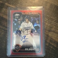 2024 Topps Pro Debut Chrome Autographs Drew Gilbert #PDC-114 card