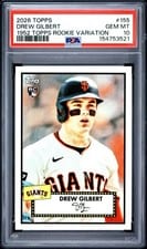 2026 Topps Drew Gilbert 1952 Variation #155 card