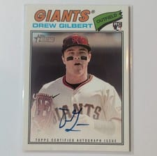 2026 Topps Heritage Real One Autographs Drew Gilbert #ROA-DG card