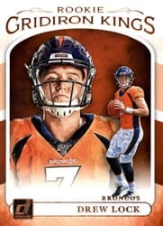 2019 Donruss Rookie Gridiron Kings Drew Lock #RGK-4 card