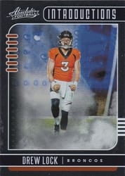 2019 Panini Absolute Introductions Drew Lock #8 card