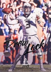 2019 Panini Luminance Base Set Drew Lock #133 card