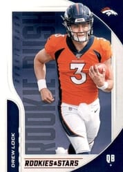 2019 Panini Rookies & Stars Rookie Rush Drew Lock #RR-DL card