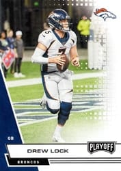 2020 Panini Playoff Base Set Drew Lock #77 card