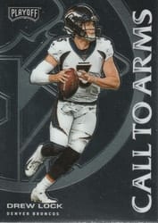 2020 Panini Playoff Call to Arms Drew Lock #CA-14 card