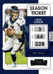 2021 Panini Contenders Base Set Drew Lock #28 card