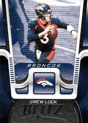 2021 Panini Playbook Blitz Drew Lock #BTZ-DLO card