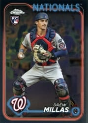 2024 Topps Chrome Base Set Drew Millas #85 card