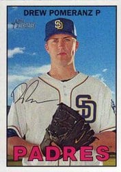 2016 Topps Heritage Base Set Drew Pomeranz #336 card
