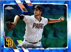 2021 Topps Chrome Update Sapphire Edition Base Set Drew Pomeranz #US235 card