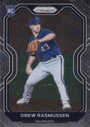 2021 Panini Prizm Base Set Drew Rasmussen #197 card