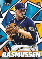 2021 Topps Fire Base Set Drew Rasmussen #76 card