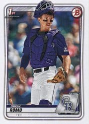 2020 Bowman Draft Base Set Drew Romo #BD-106 card