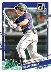 2023 Donruss Base Set Drew Romo #87 card
